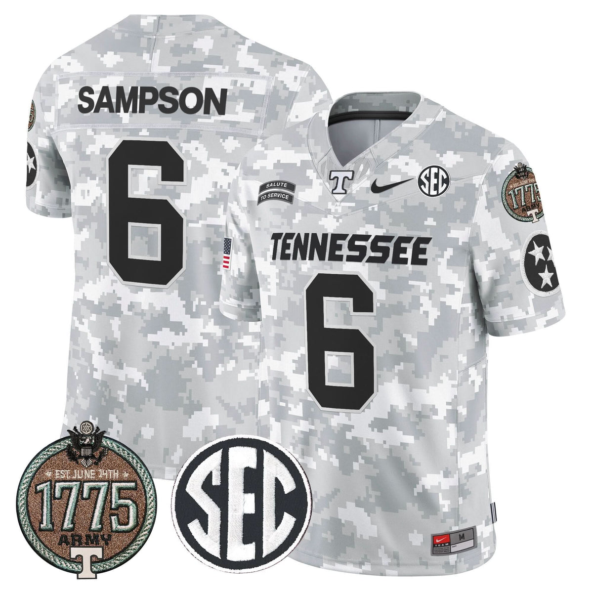 TV 2024 Salute to Service Establishment Year Patch Vapor Limited Jersey