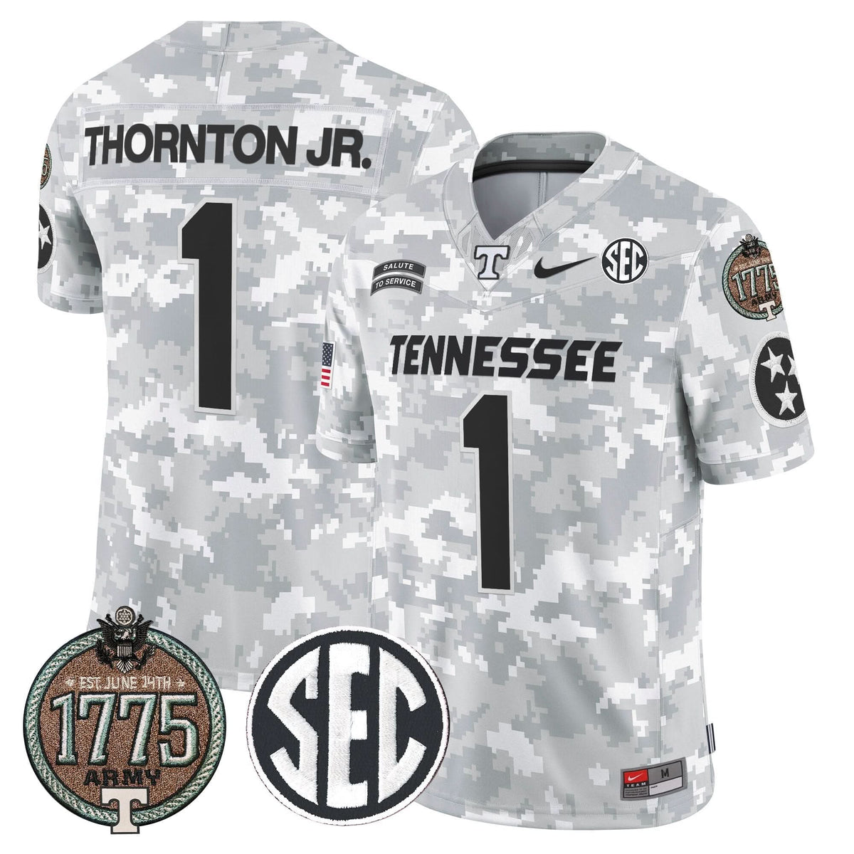 TV 2024 Salute to Service Establishment Year Patch Vapor Limited Jersey
