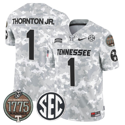 TV 2024 Salute to Service Establishment Year Patch Vapor Limited Jersey