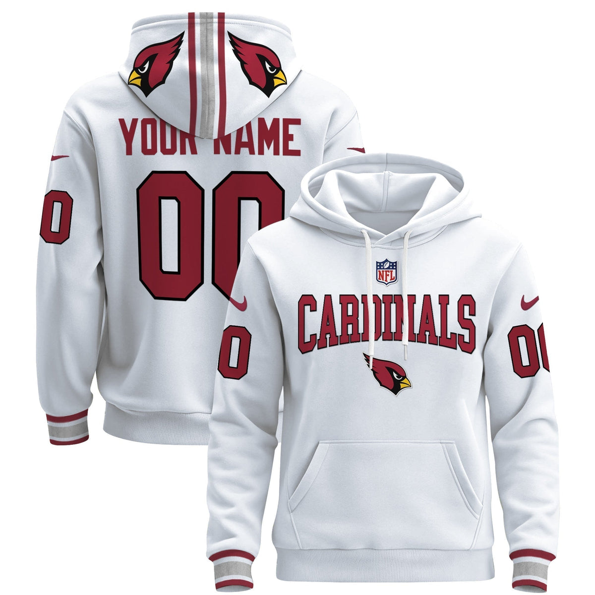 Arizona Cardinals 2024 Custom Pullover Hoodie V2