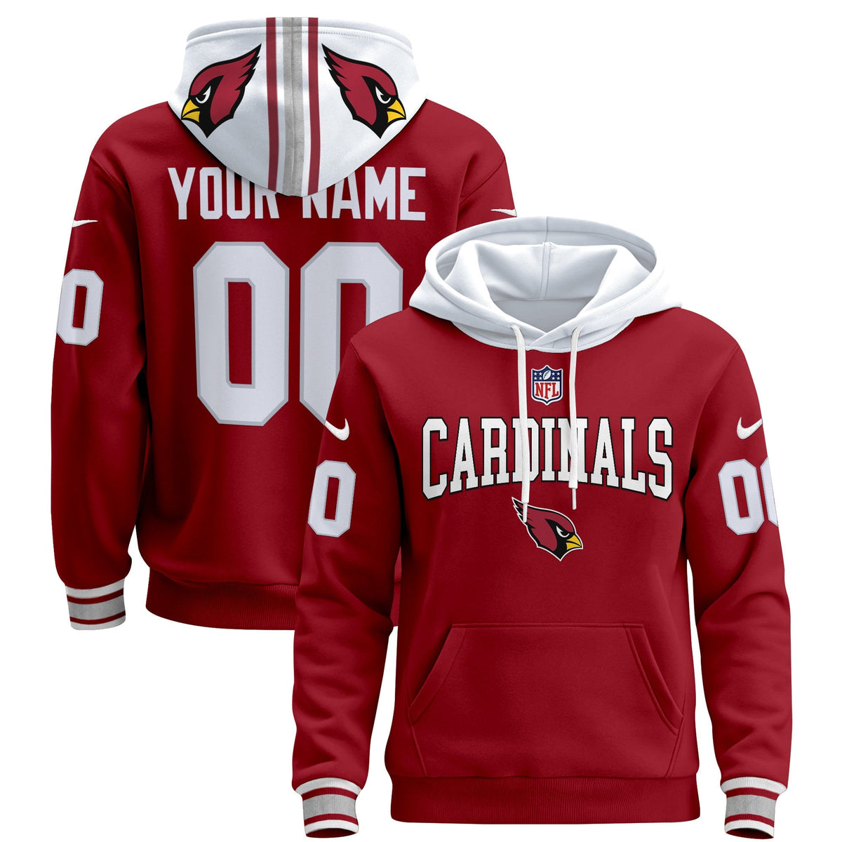 Arizona Cardinals 2024 Custom Pullover Hoodie V2