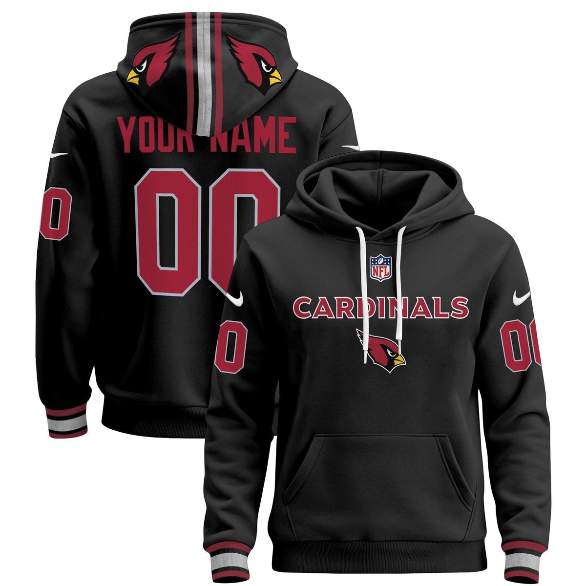 Arizona Cardinals 2024 Custom Pullover Hoodie V3