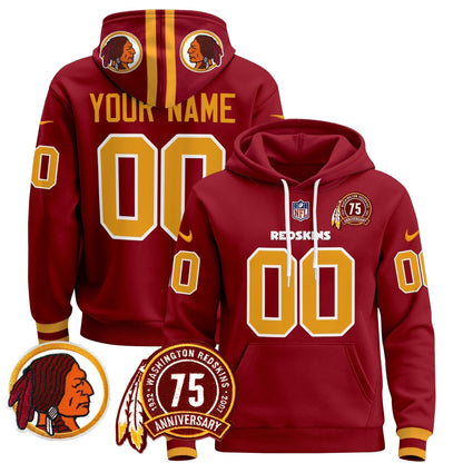 Washington Redskins 2024 Custom Pullover Hoodie V2