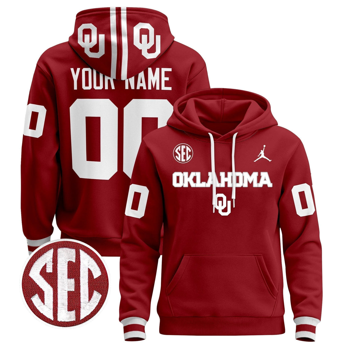 Oklahoma Sooners 2025 Custom Pullover Hoodie V3