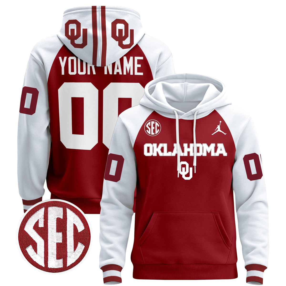 Oklahoma Sooners 2025 Custom Pullover Hoodie V3