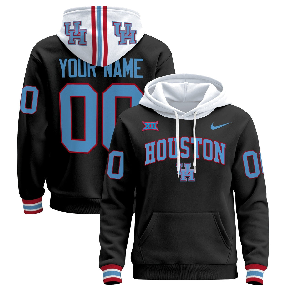 Houston Cougars 2024 Custom Pullover Hoodie V2