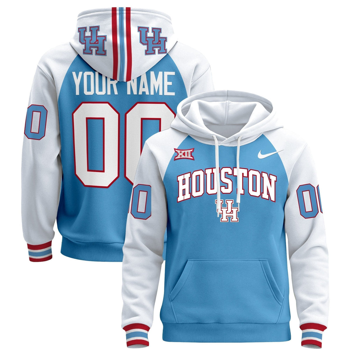 Houston Cougars 2024 Custom Pullover Hoodie V2