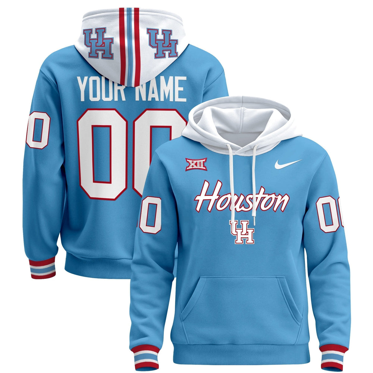 Houston Cougars 2024 Custom Pullover Hoodie V3