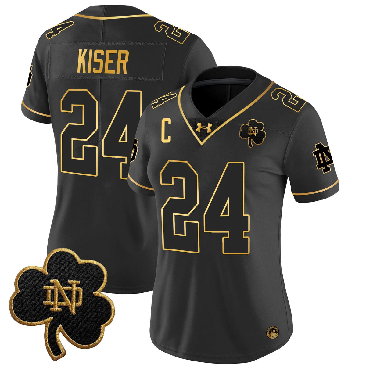 Women's NDFI 2024 Gold Vapor Limited Jersey - Stitched
