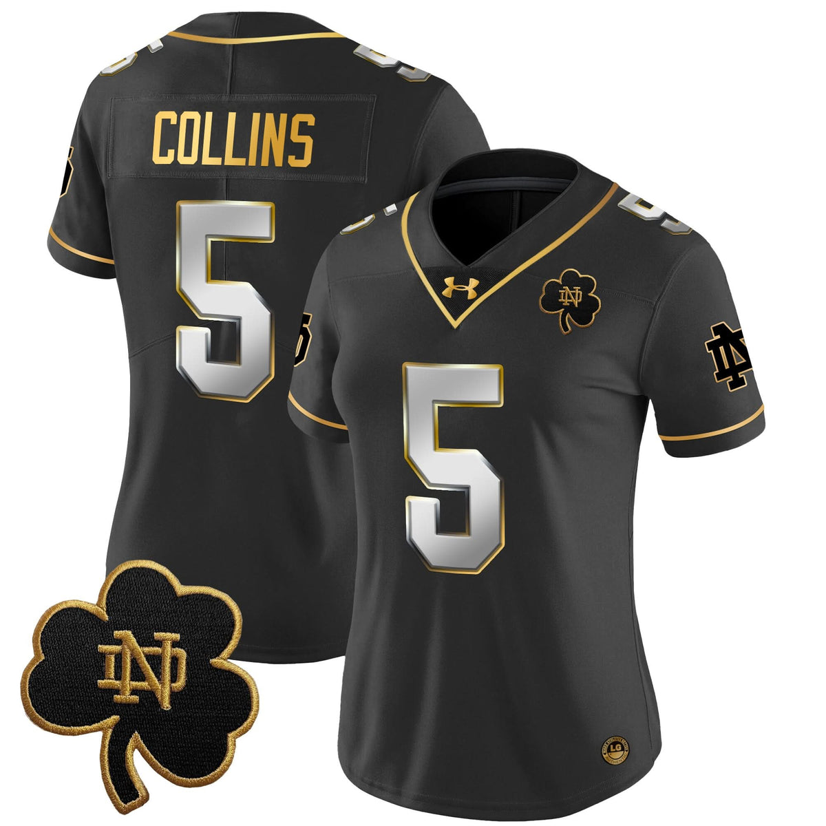 Women's NDFI 2024 Gold Vapor Limited Jersey - Stitched