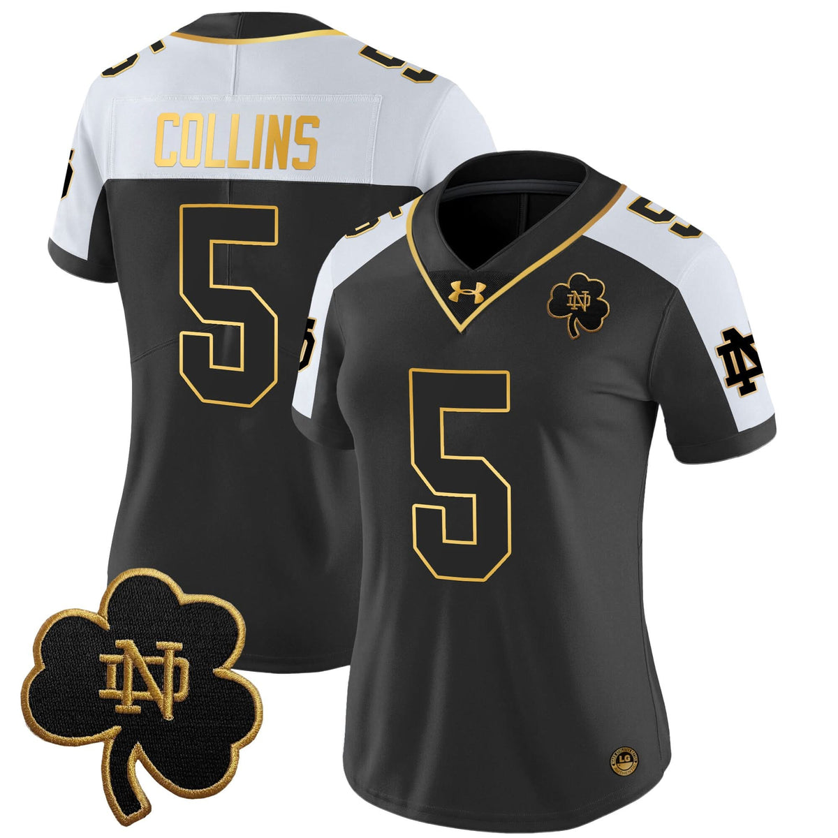 Women's NDFI 2024 Gold Vapor Limited Jersey - Stitched