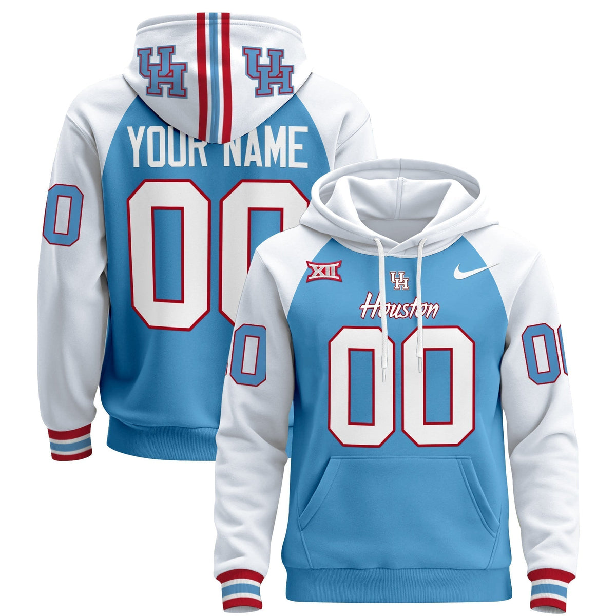 Houston Cougars 2024 Custom Pullover Hoodie