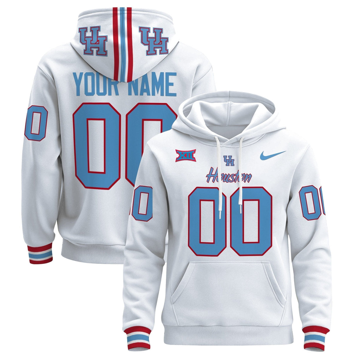 Houston Cougars 2024 Custom Pullover Hoodie