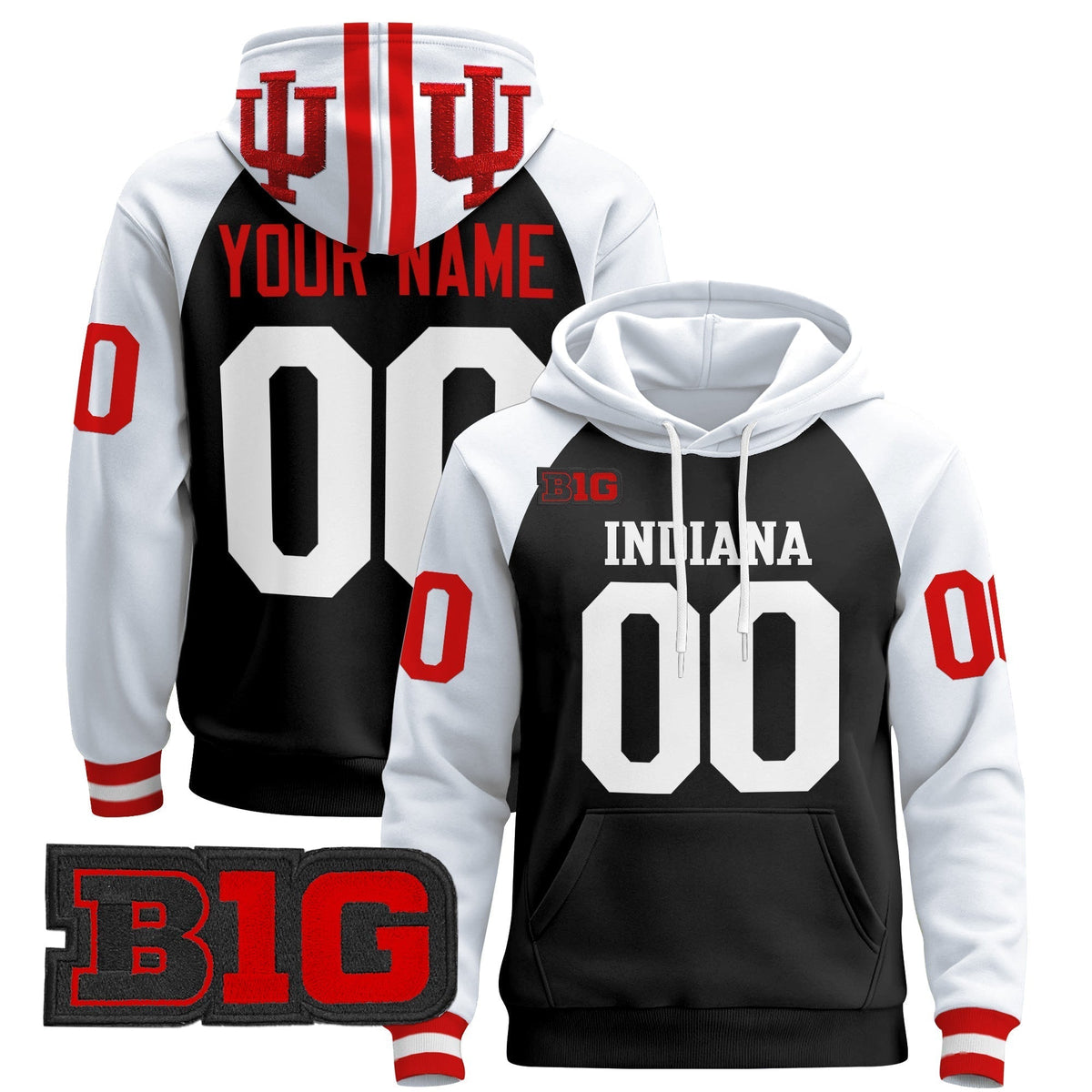 Indiana Hoosiers 2024 Custom Pullover Hoodie V3
