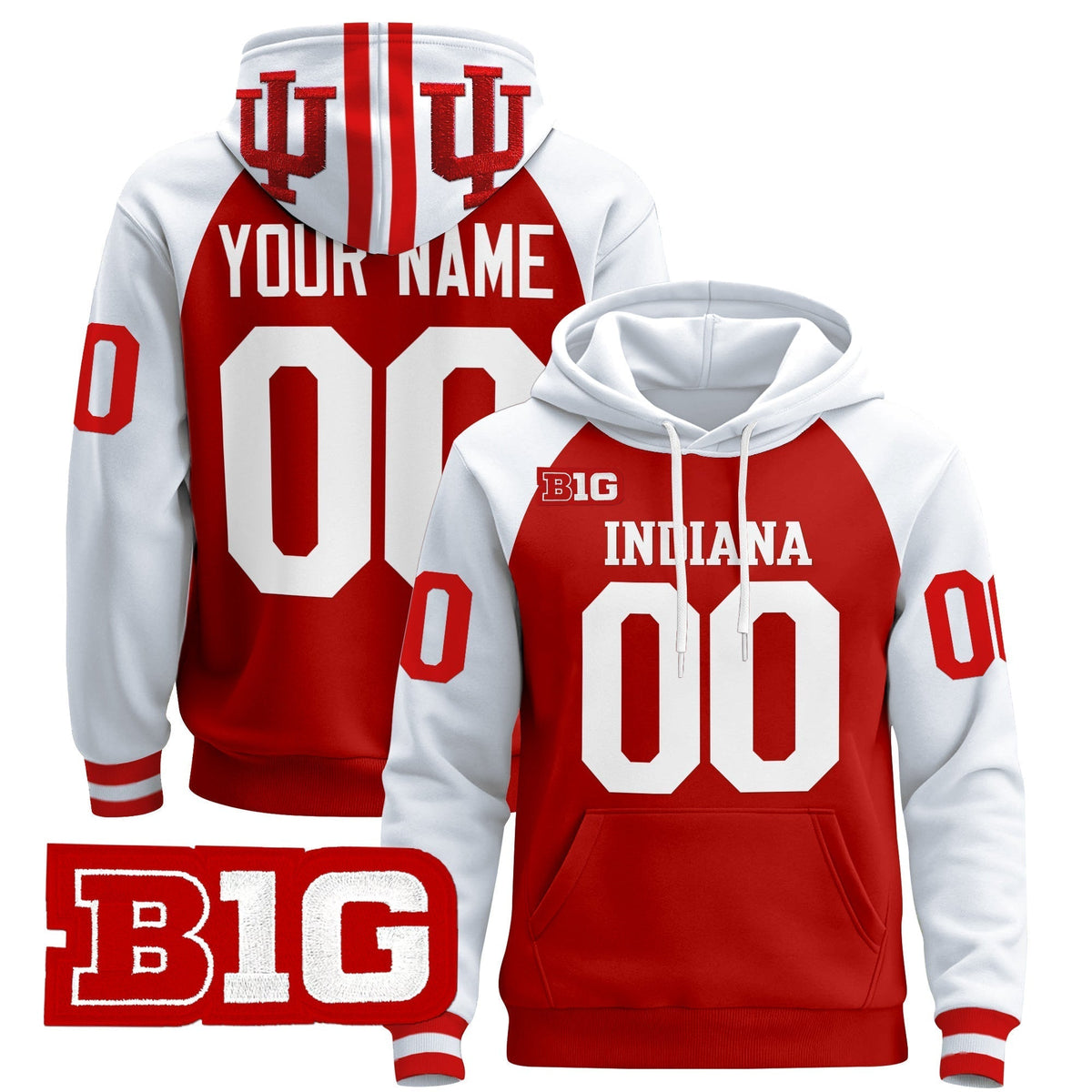 Indiana Hoosiers 2024 Custom Pullover Hoodie V3