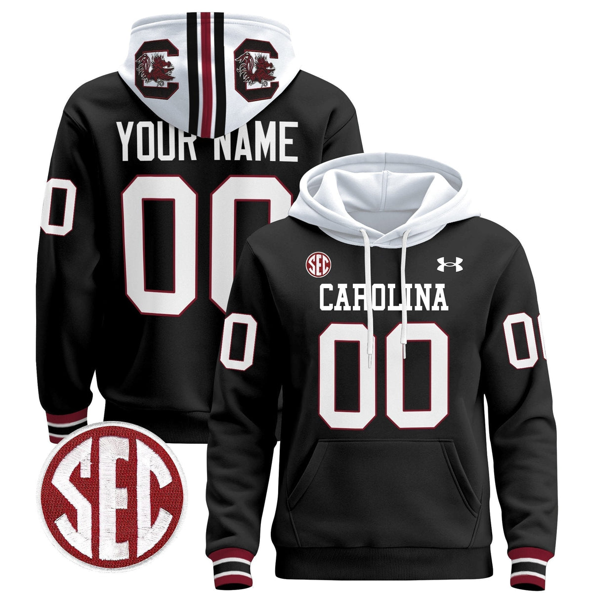 South Carolina Gamecocks 1980 Throwback Custom Pullover Hoodie
