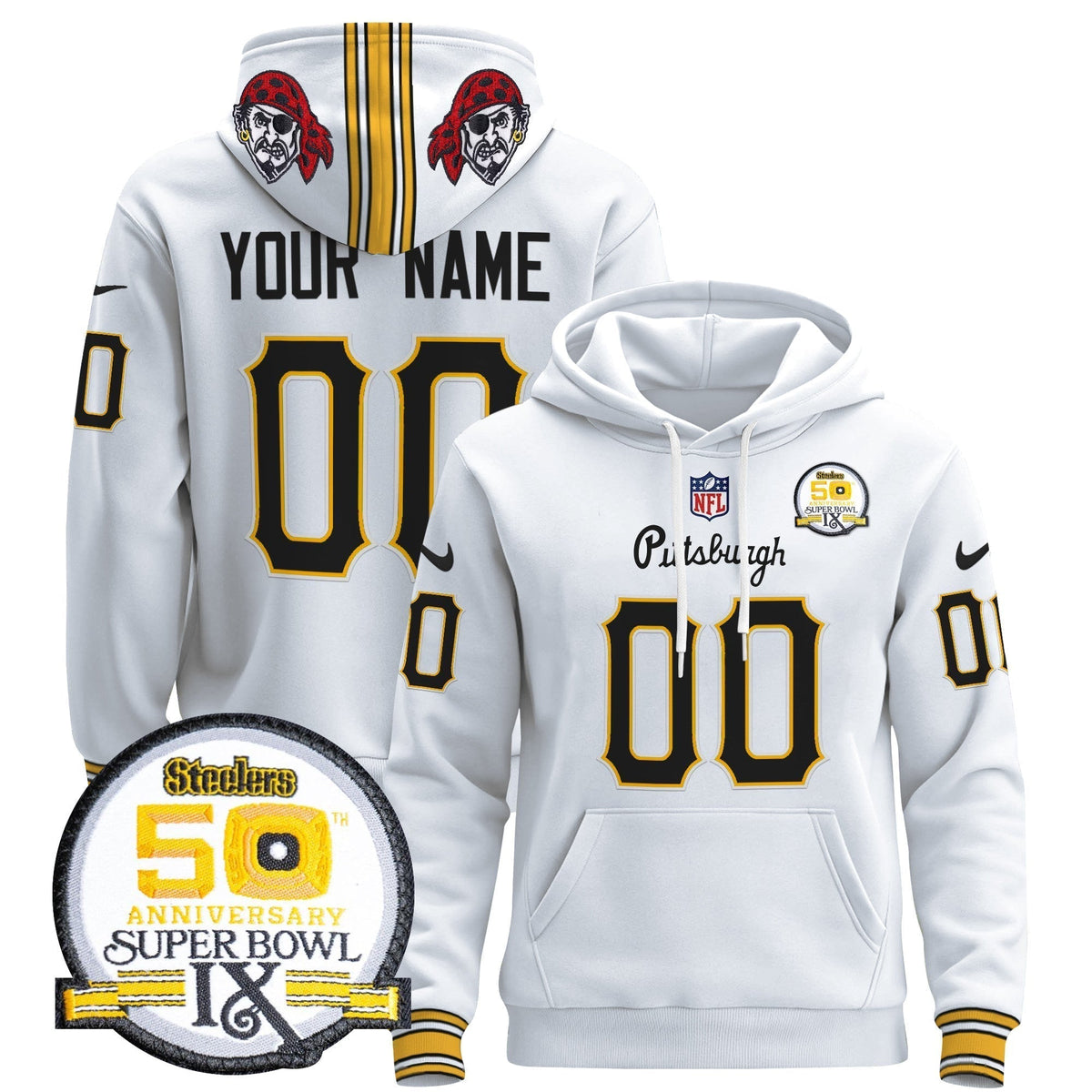 Pittsburgh Steelers 2024 Custom Pullover Hoodie V3