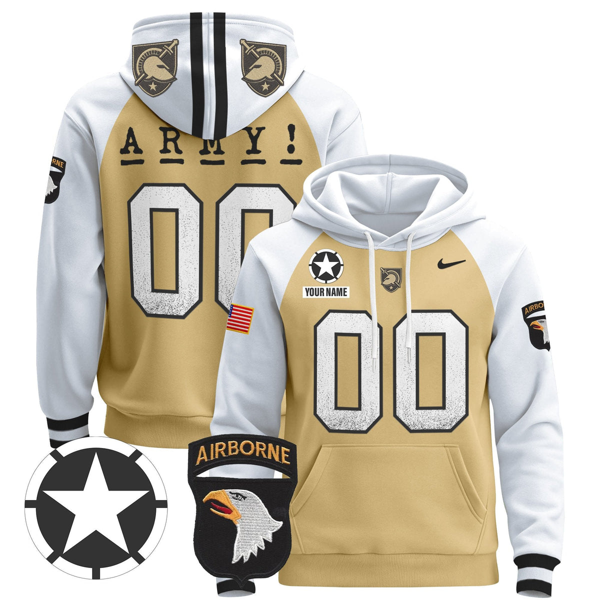 Army Black Knights 2024 Custom Pullover Hoodie V2 - Stitched