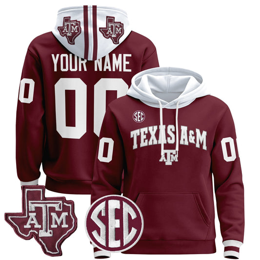 Texas A&M Aggies 2024 Custom Pullover Hoodie V2