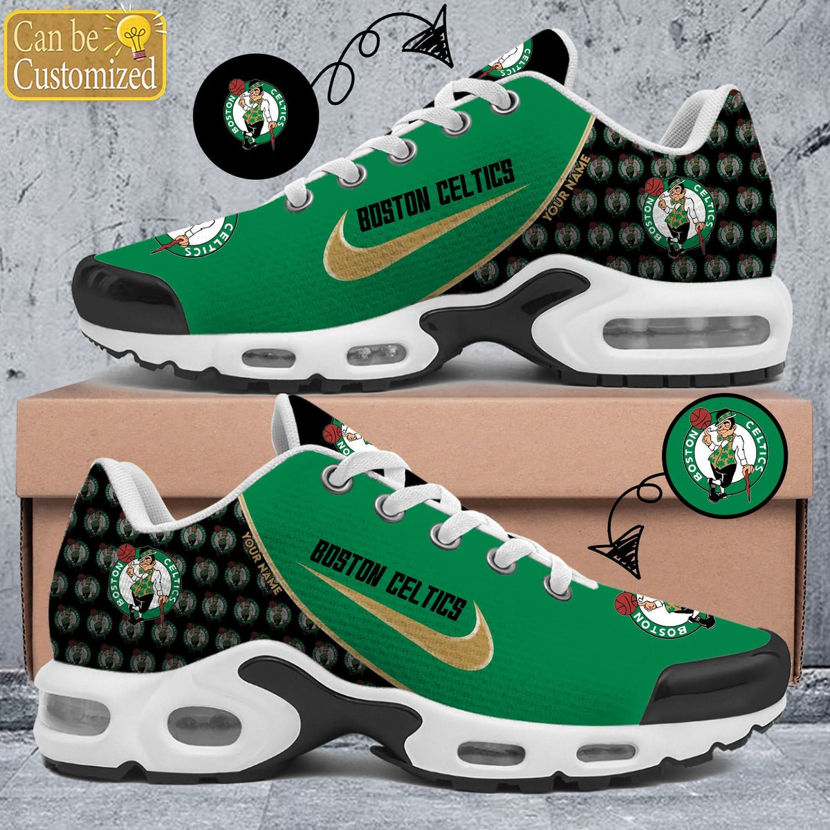 Boston Celtics Premium A951 Shoes Personalized