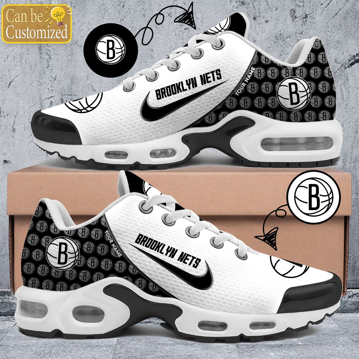 Brooklyn Nets Premium A951 Shoes Personalized