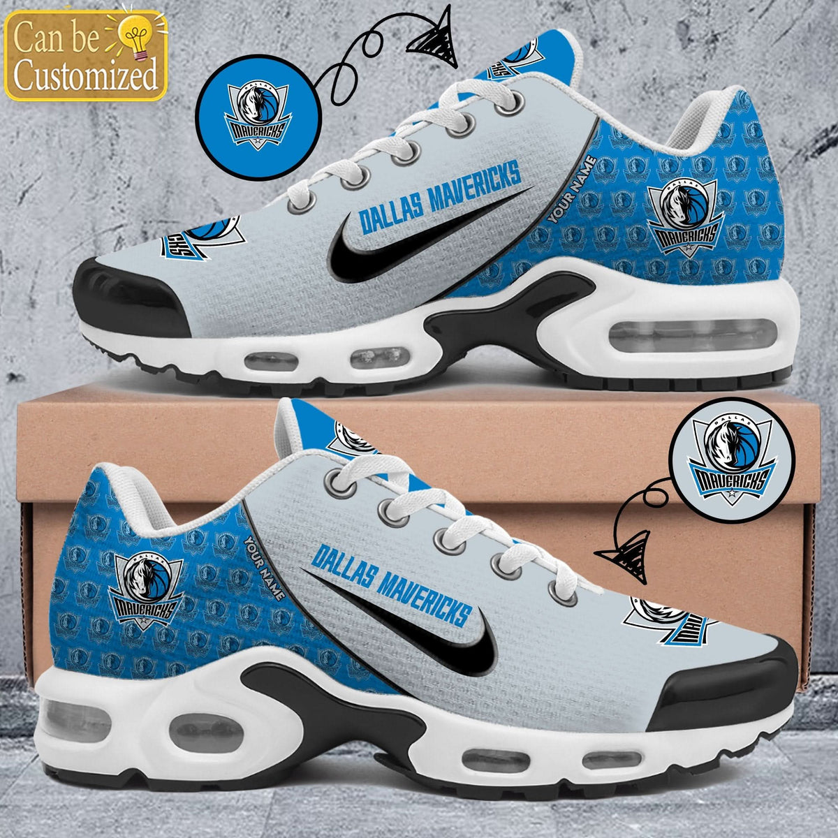 Dallas Mavericks Premium A951 Shoes Personalized