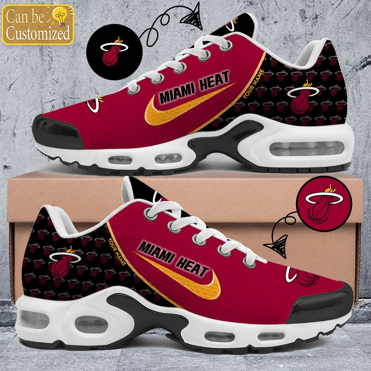 Miami Heat Premium A951 Shoes Personalized