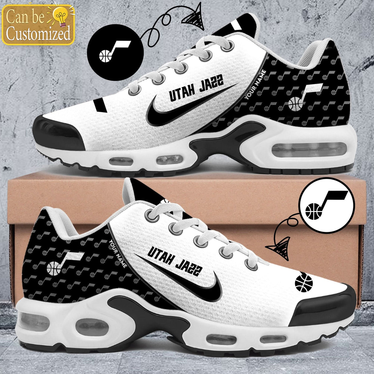 Utah Jazz Premium A951 Shoes Personalized