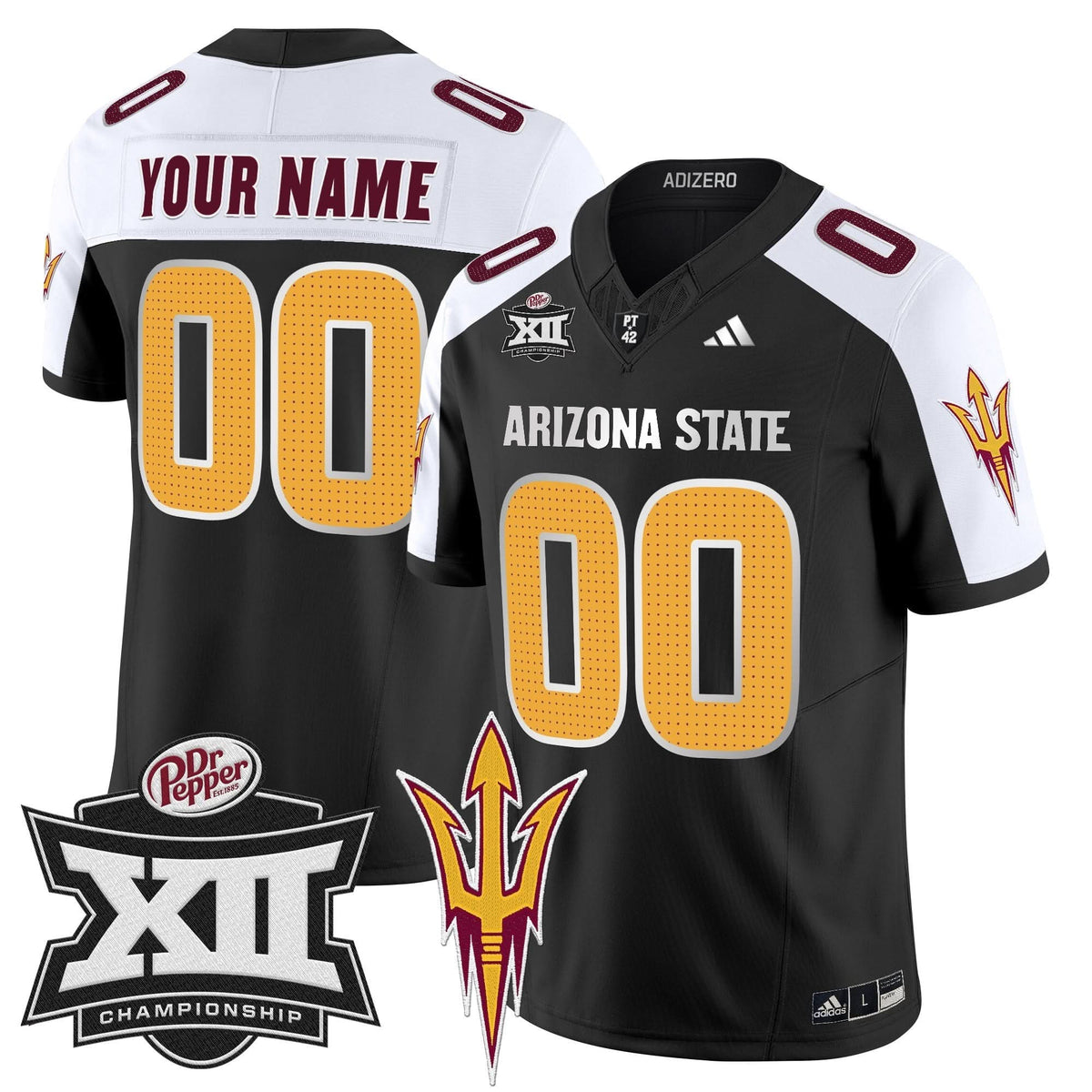 SD 2024 Big 12 Championship Patch Vapor Limited Custom Jersey V2
