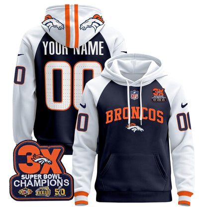 Denver Broncos 2025 Custom Pullover Hoodie V2