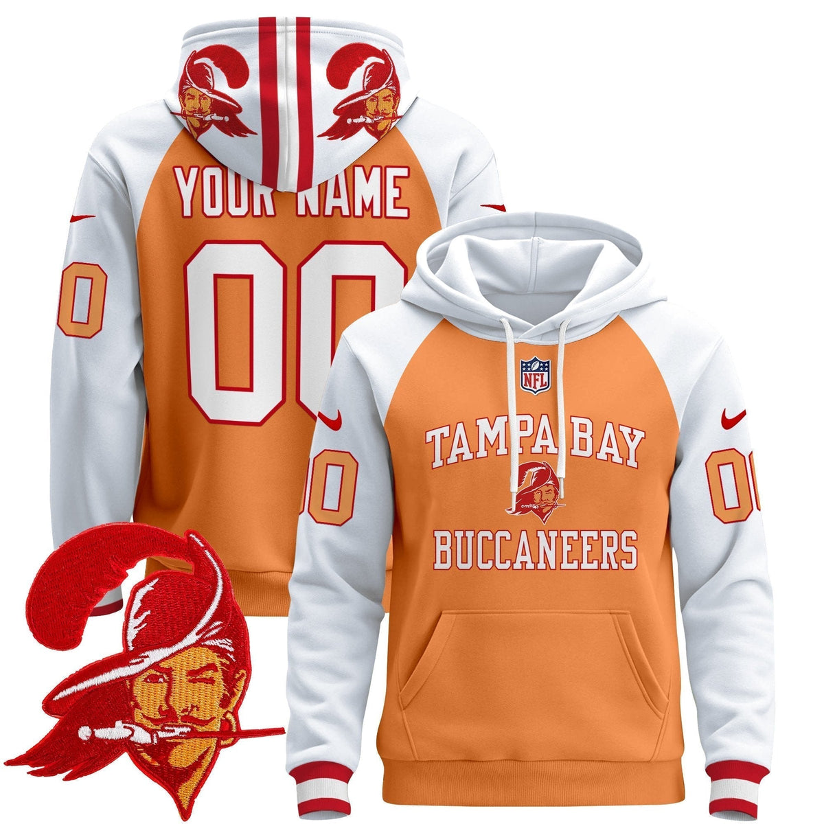 Tampa Bay Buccaneers 2024 Custom Pullover Hoodie V3