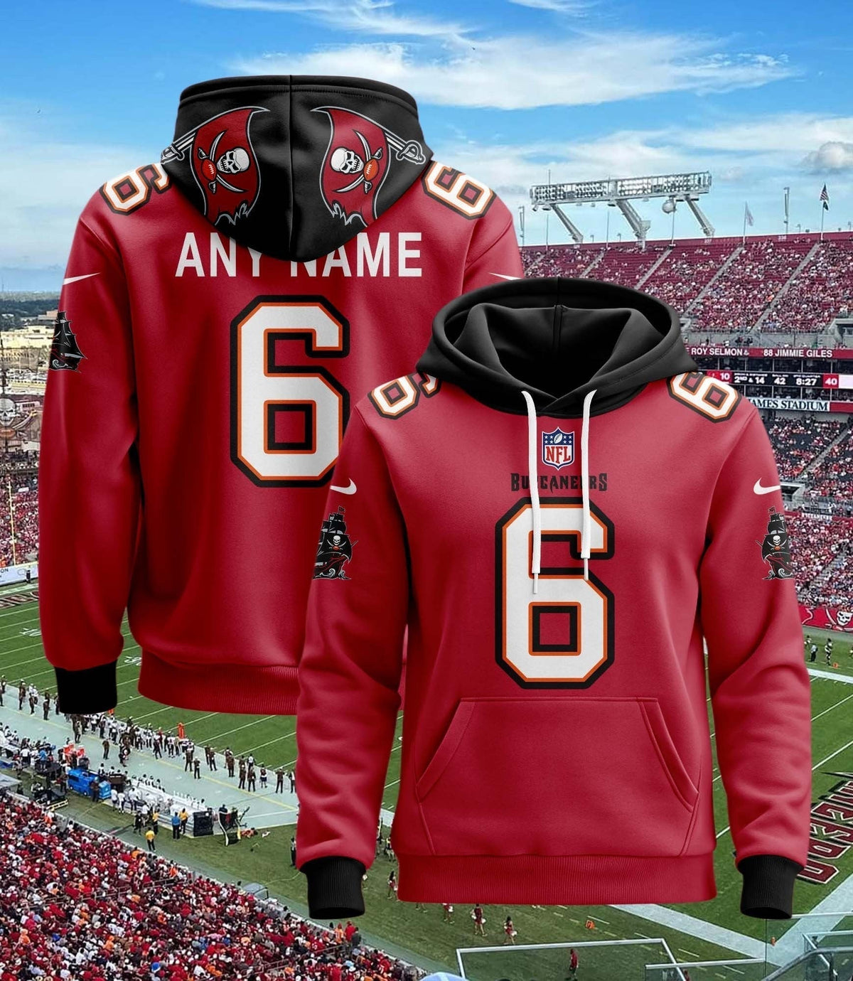 Tampa Bay Buccaneers Pullover Custom Hoodie V2