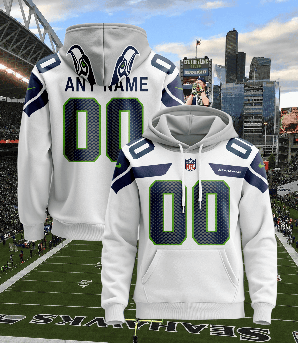 Seattle Seahawks Pullover Custom Hoodie