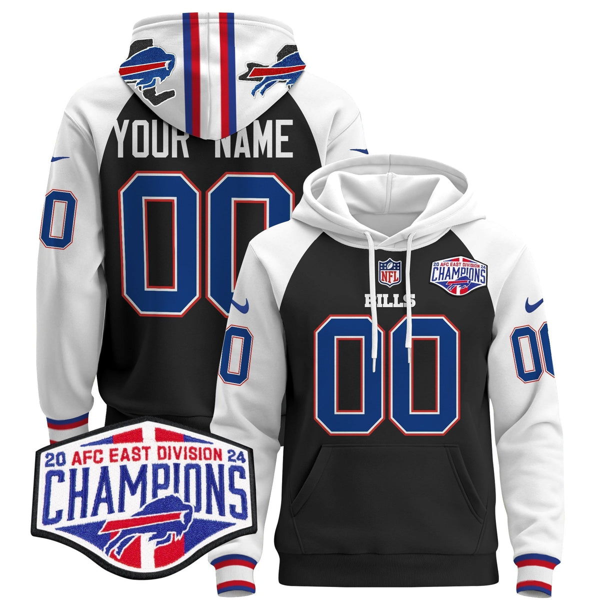 Buffalo Bills 2024 Custom Pullover Hoodie V2