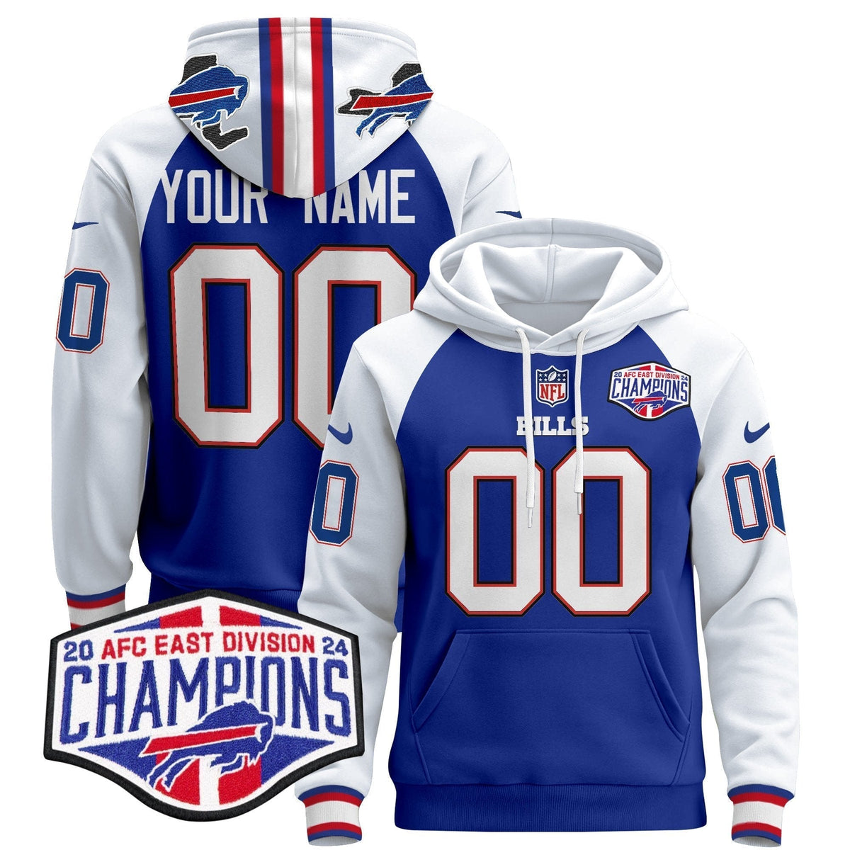 Buffalo Bills 2024 Custom Pullover Hoodie V2