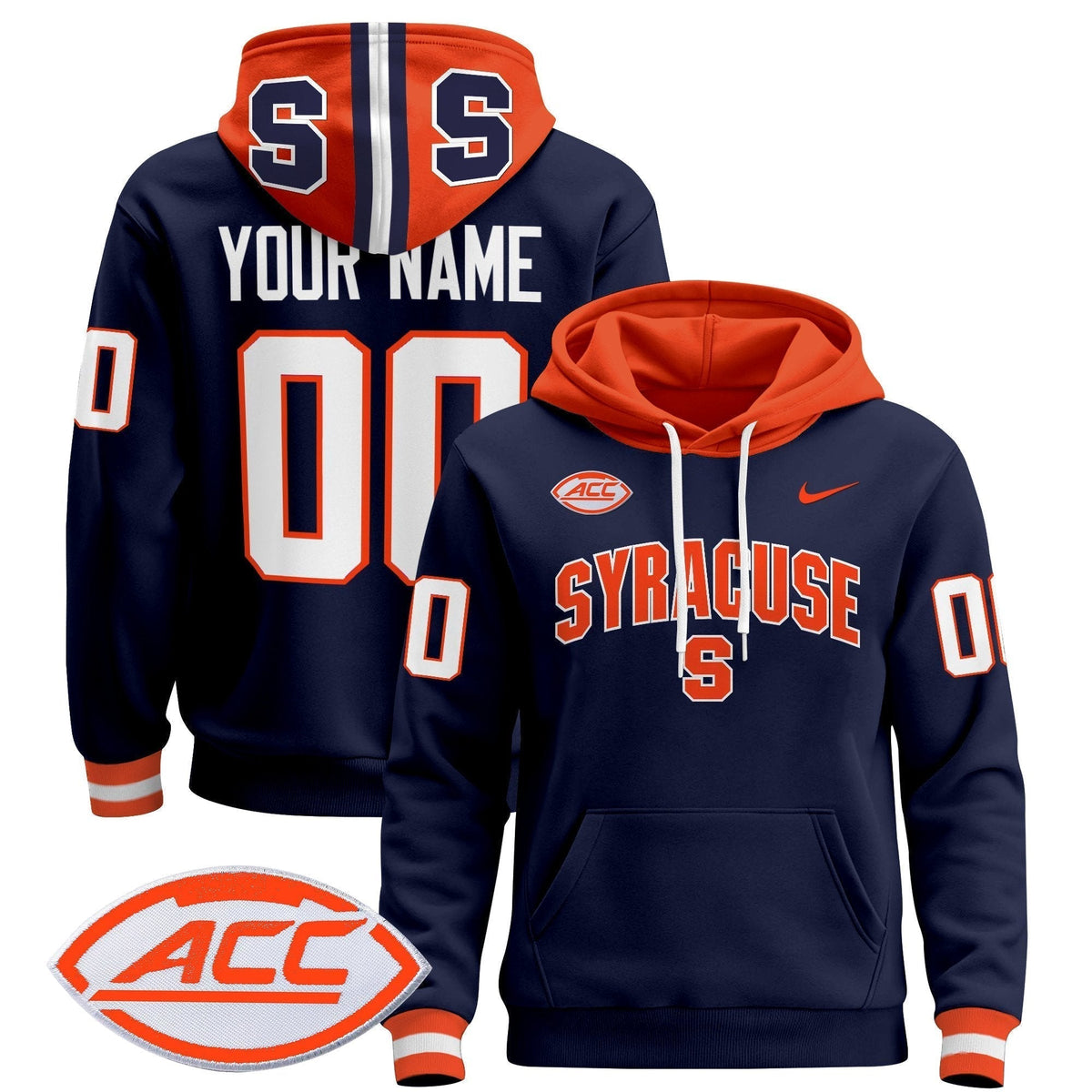 Syracuse Orange 2024 Custom Pullover Hoodie V2