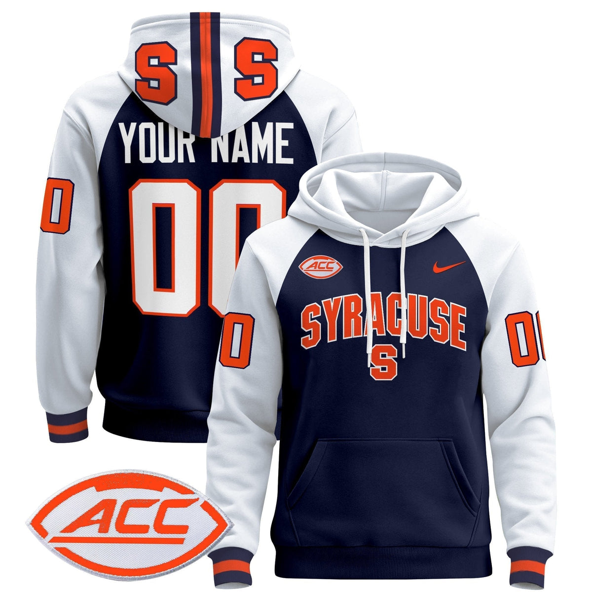 Syracuse Orange 2024 Custom Pullover Hoodie V2