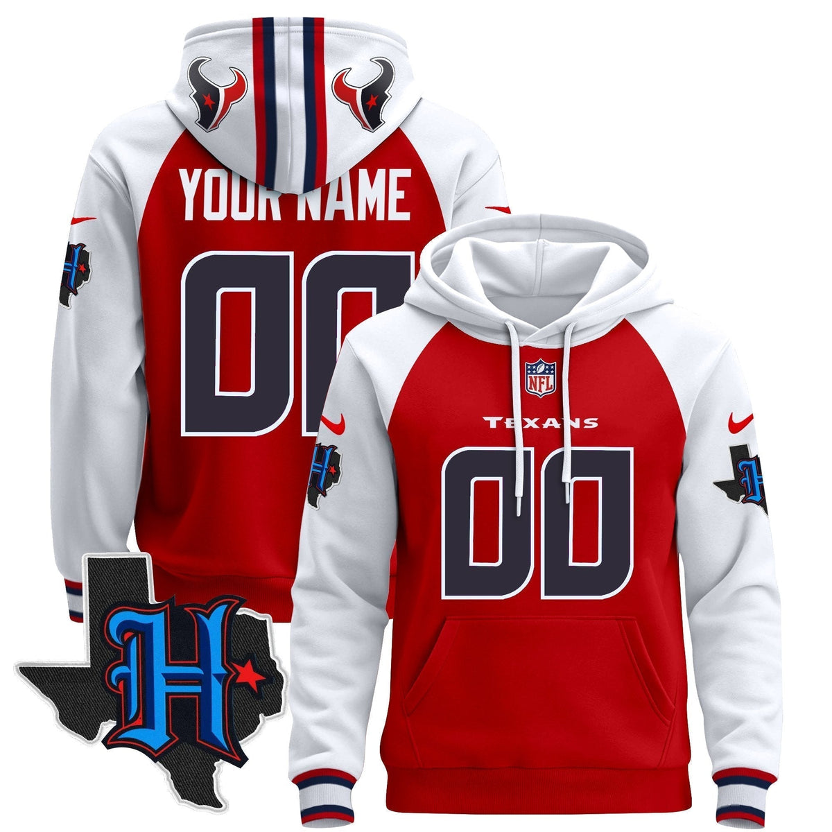 Houston Texans 2024 Custom Pullover Hoodie