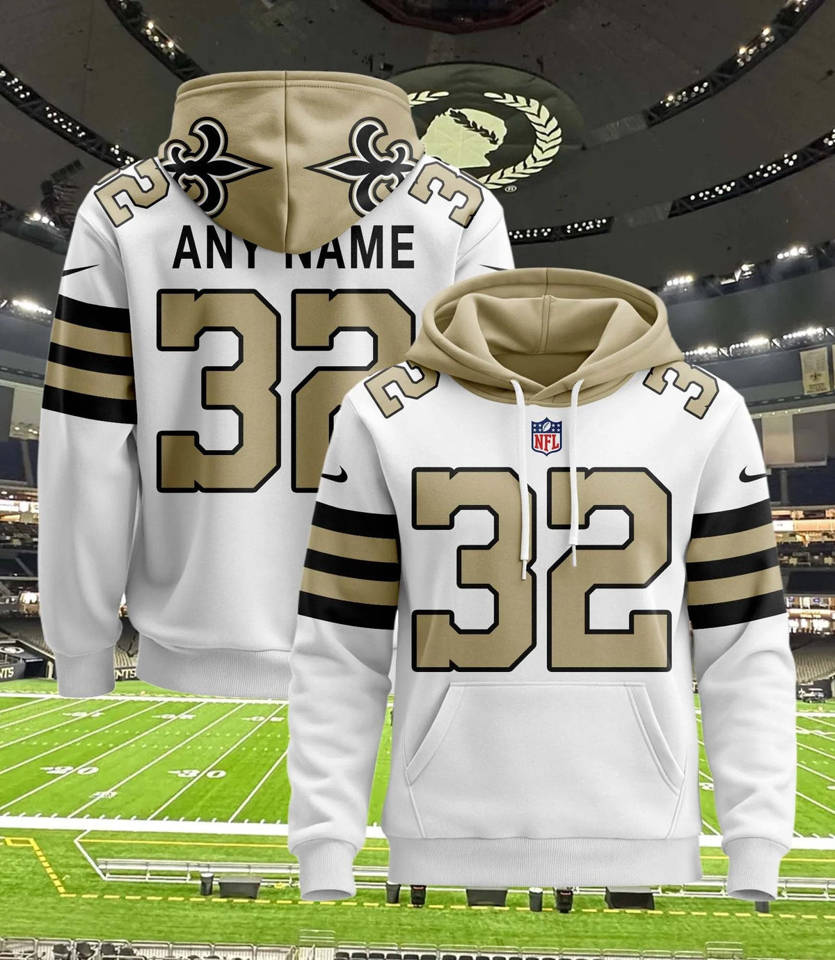 New Orleans Saints Pullover Custom Hoodie