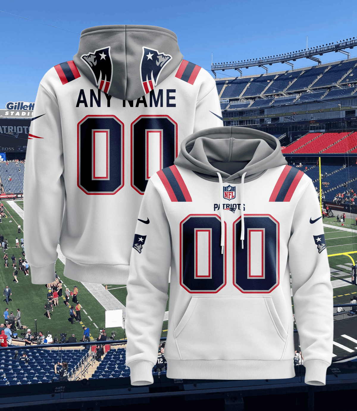 New England Patriots Pullover Custom Hoodie