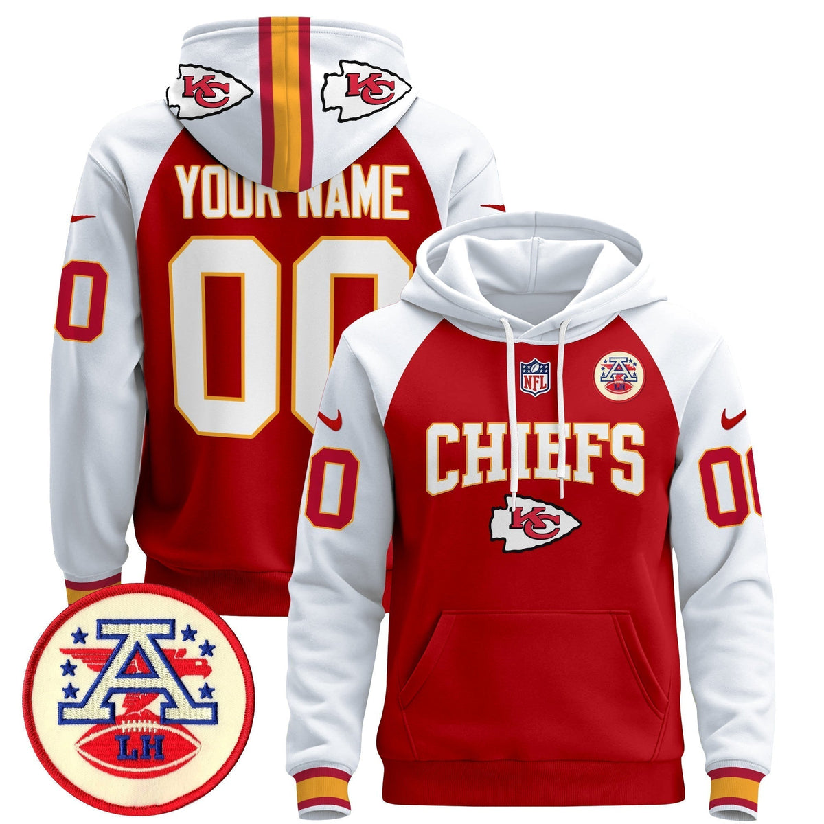 Kansas City Chiefs 2024 Custom Pullover Hoodie V2