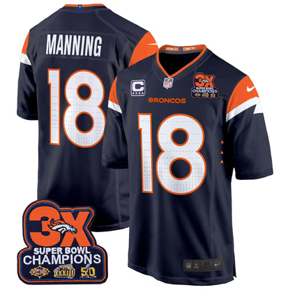DB 3-Time Champions Patch Game Jersey - Al Stitched