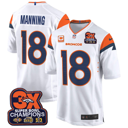 DB 3-Time Champions Patch Game Jersey - Al Stitched