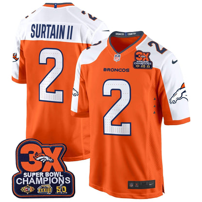 DB 3-Time Champions Patch Game Jersey - Al Stitched