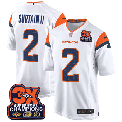 DB 3-Time Champions Patch Game Jersey - Al Stitched