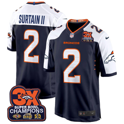 DB 3-Time Champions Patch Game Jersey - Al Stitched