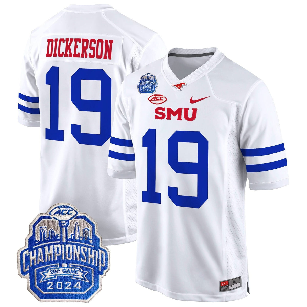 SMU 2024 ACC Championship Patch Game Jersey