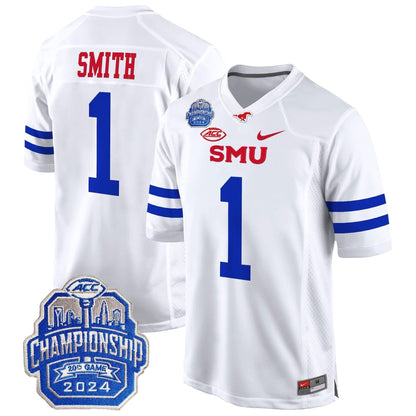 SMU 2024 ACC Championship Patch Game Jersey
