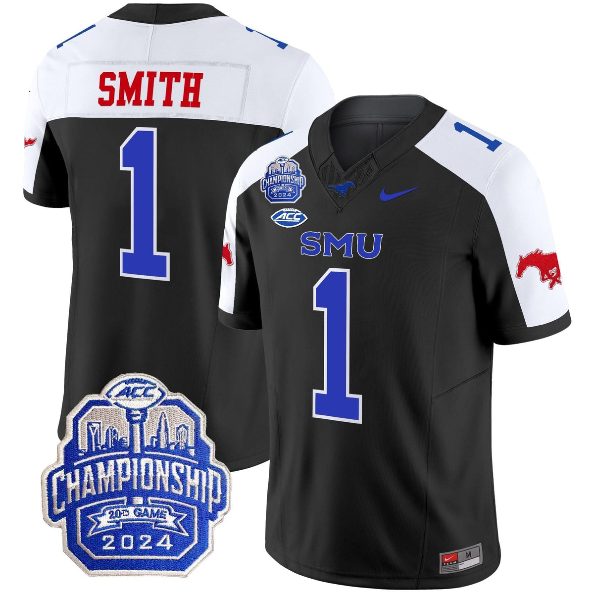 SMU 2024 ACC Championship Patch Vapor Limited Jersey