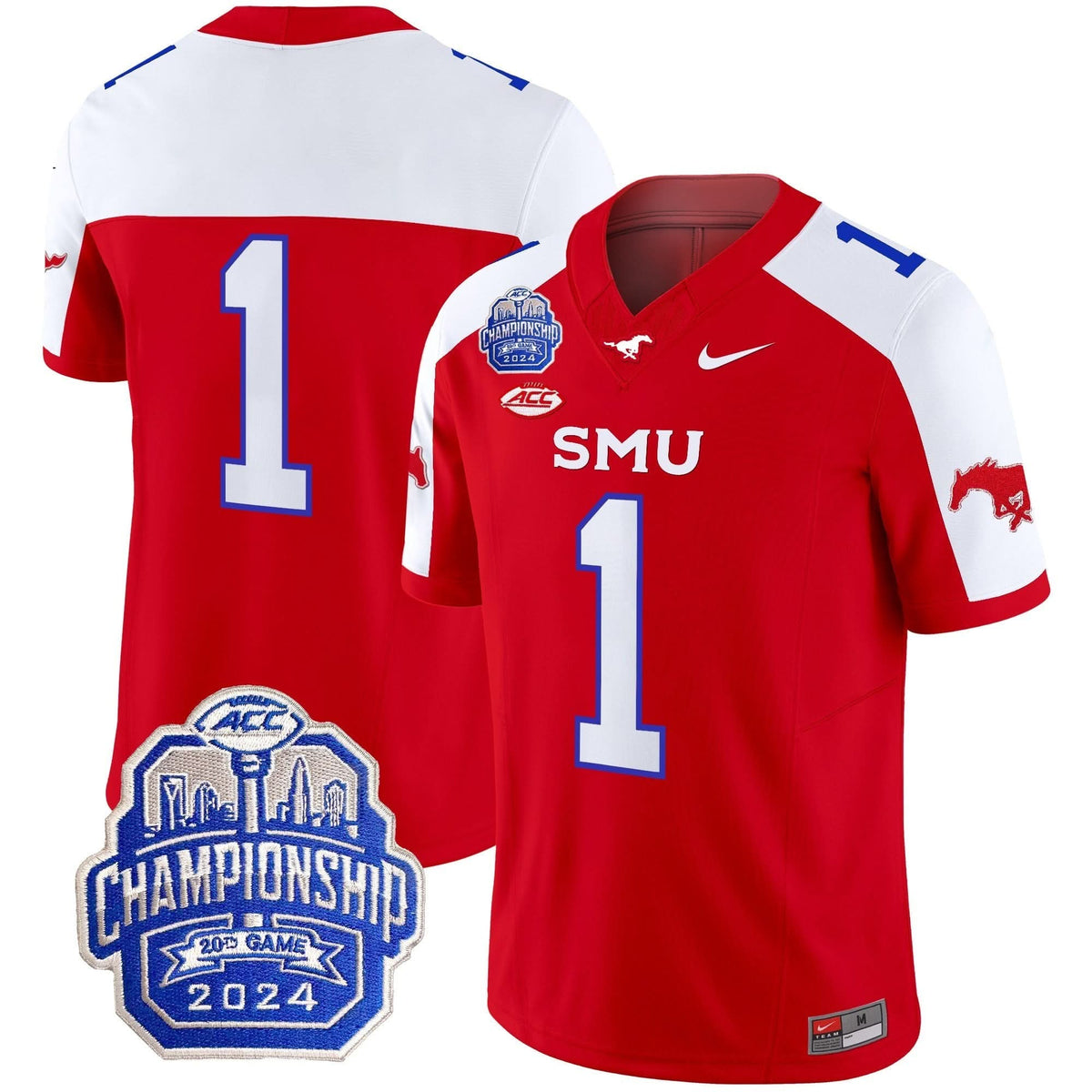 SMU 2024 ACC Championship Patch Vapor Limited Jersey